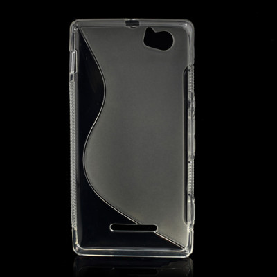 Силиконови гърбове Силиконови гърбове за Sony  Силиконов гръб ТПУ S-Case за Sony Xperia M C1905 прозрачен